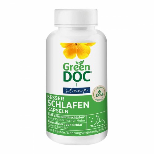 GreenDoc Besser Schlafen mit Mohn und Baldrian, 90 Stk., DISTRICON GmbH