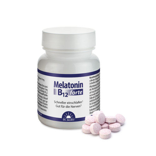 Dr.Jacob's Melatonin B12 forte Lutschtablette 3 mg vegan, 90 Stk., Dr. Jacob's Medical GmbH