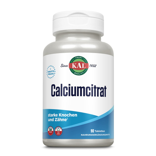 Calcium Citrate KAL, 90 Stk., Supplementa GmbH