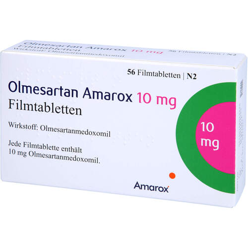 Olmesartan Amarox 10 mg Filmtabletten, 56 Stk., AMAROX PHARMA GmbH