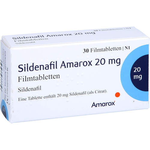 Sildenafil Amarox 20 mg Filmtabletten, 30 Stk., AMAROX PHARMA GmbH