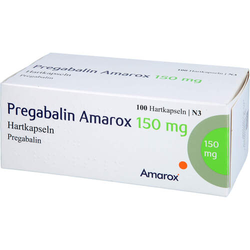Pregabalin Amarox 150 mg Hartkapseln, 100 Stk., AMAROX PHARMA GmbH