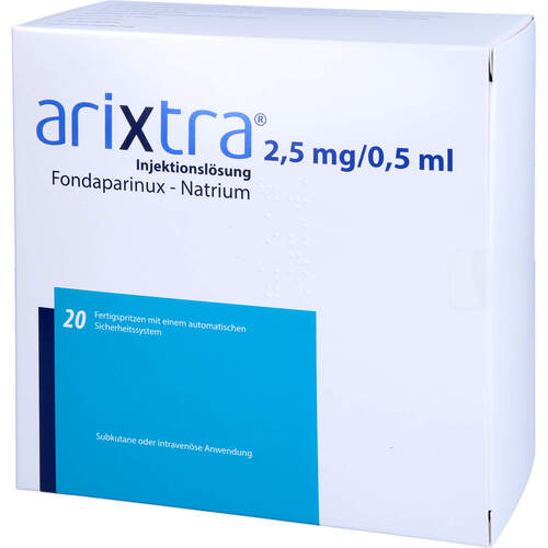 Arixtra 2.5 mg/0.5 ml Inj.-Lsg.i.e.Fertigspritze, 20X0.5 ML, 1 0 1 Carefarm GmbH