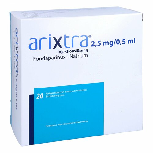 Arixtra 2.5 mg/0.5 ml Inj.-Lsg.i.e.Fertigspritze, 20X0.5 ML, 1 0 1 Carefarm GmbH