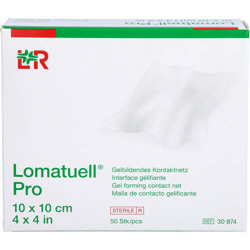 Lomatuell Pro 10x10 cm steril, 50 Stk., kohlpharma GmbH