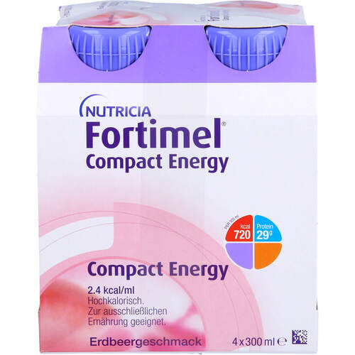 FORTIMEL Compact Energy Erdbeere, 4x300 ml, 1001 Artikel Medical GmbH