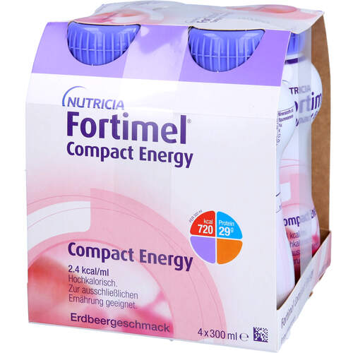 FORTIMEL Compact Energy Erdbeere, 4x300 ml, 1001 Artikel Medical GmbH