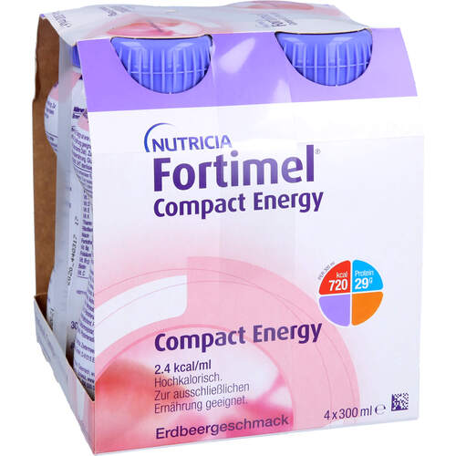 FORTIMEL Compact Energy Erdbeere, 4x300 ml, 1001 Artikel Medical GmbH