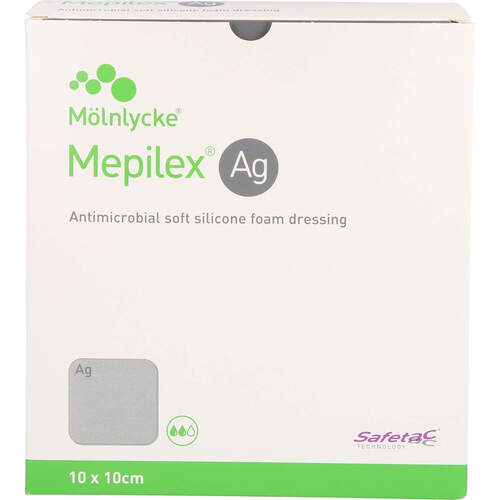 MEPILEX Ag Schaumverband 10x10 cm steril, 10 Stk., CC Pharma GmbH