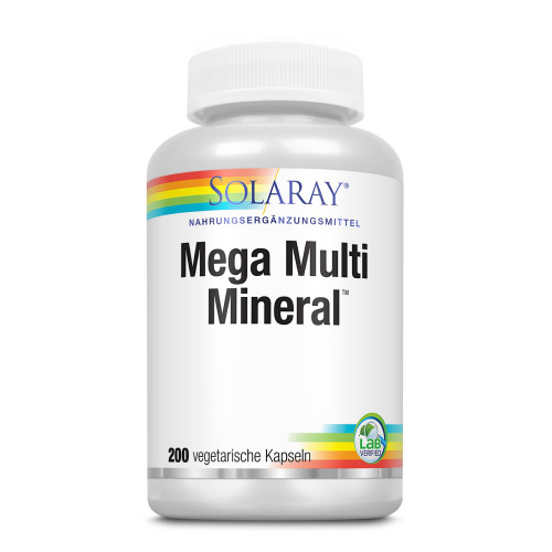 Mega-Multi-Mineral Solaray, 200 Stk., Supplementa GmbH