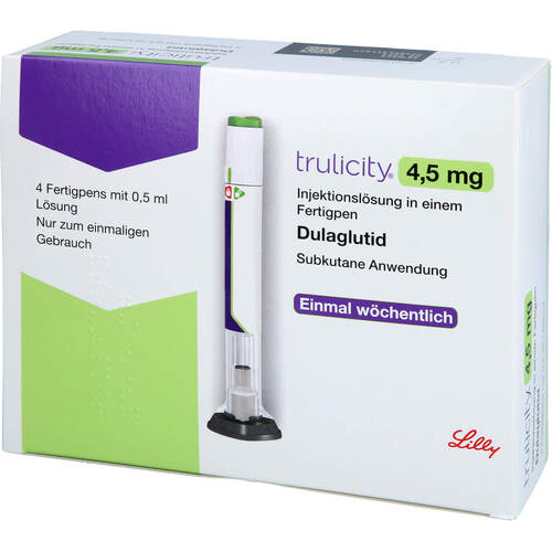 Trulicity 4.5 mg Injektionslösung in e.Fertigpen, 4 ST, Lilly Deutschland GmbH