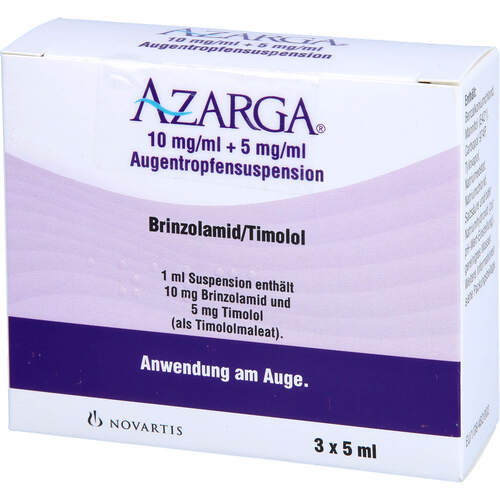 AZARGA 10 mg/ml + 5 mg/ml Augentropfensuspension, 3x5 ml, Abacus Medicine A/S