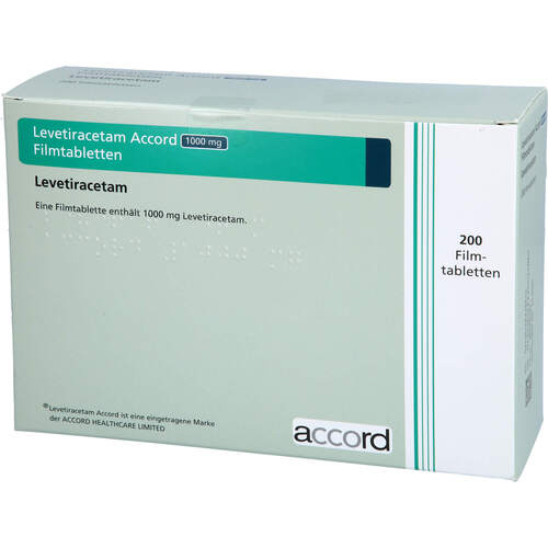 Levetiracetam Accord 1000 mg Filmtabletten, 200 Stk., 1 0 1 Carefarm GmbH