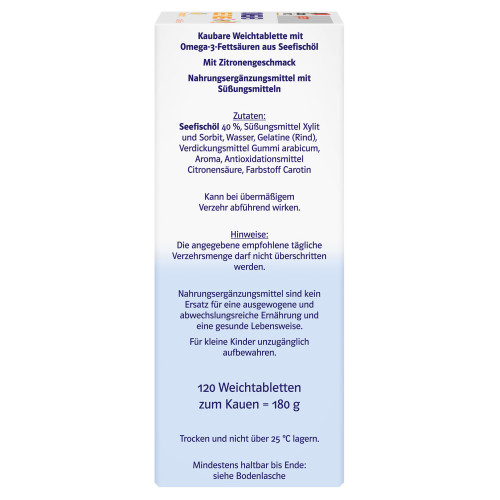 Doppelherz Omega-3 Gel-Tabs family system, 120 Stk., Queisser Pharma GmbH & Co. KG