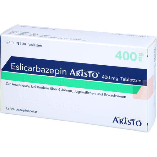 Eslicarbazepin Aristo 400 mg Tabletten, 30 Stk., Aristo Pharma GmbH