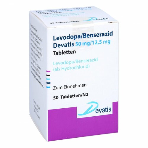 Levodopa/Benserazid Devatis 50mg/12.5mg Tabletten, 50 ST, Devatis GmbH