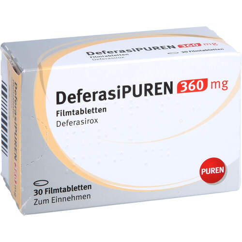 DeferasiPUREN 360 mg Filmtabletten, 30 Stk., PUREN Pharma GmbH & Co. KG