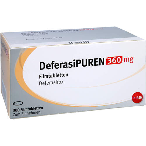 DeferasiPUREN 360 mg Filmtabletten, 300 Stk., PUREN Pharma GmbH & Co. KG