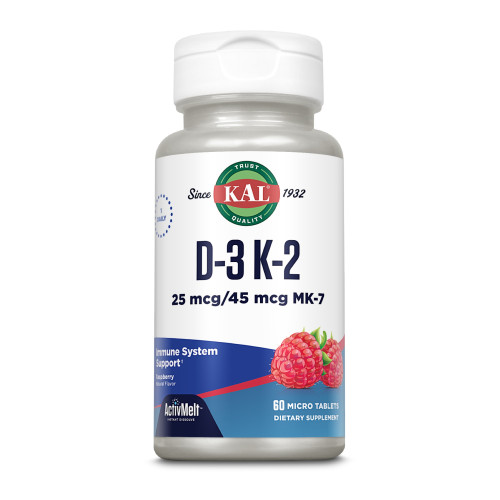 Vitamin D3 K2 1000 i. E. / 45 mcg ActivMelt KAL, 60 Stk., Supplementa GmbH