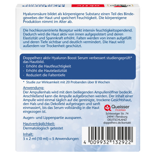 Doppelherz Hyaluron Boost Serum, 5 Stk., Queisser Pharma GmbH & Co. KG