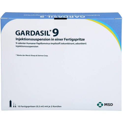 GARDASIL 9 Inj.-Sus.i.e.Fertigspritze, 10 ST, Emra-Med Arzneimittel GmbH