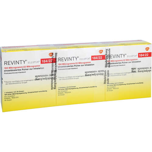Revinty Ellipta 184 ug/22 ug einzeld.P.z.Inh.30ED, 3 Stk., kohlpharma GmbH