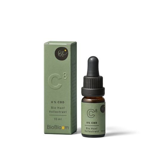 CBD 8% Bio Hanf Aroma Extrakt - BioBloom, 30 ml, BioBloom GmbH
