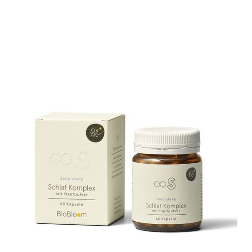 Schlaf Komplex deep sleep mit Hanfpulver, 60 Stk., BioBloom GmbH
