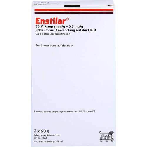 Enstilar 50 ug/g+0.5 mg/g Schaum z.Anw.auf d.Haut, 2x60 g, Emra-Med Arzneimittel GmbH