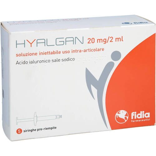 HYALGAN 20 mg/2 ml Injektionslösung i.e.Fertigspr., 5X2 ML, kohlpharma GmbH