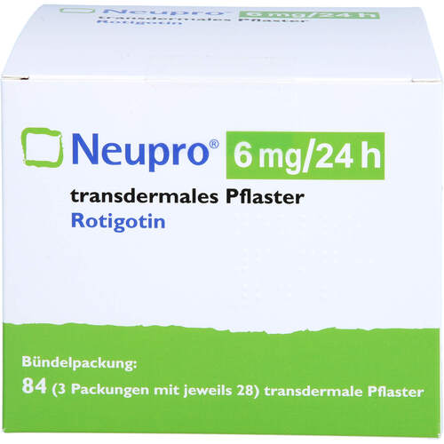 NEUPRO 6 mg/24 h transdermale Pflaster, 84 Stk., Originalis B.V.