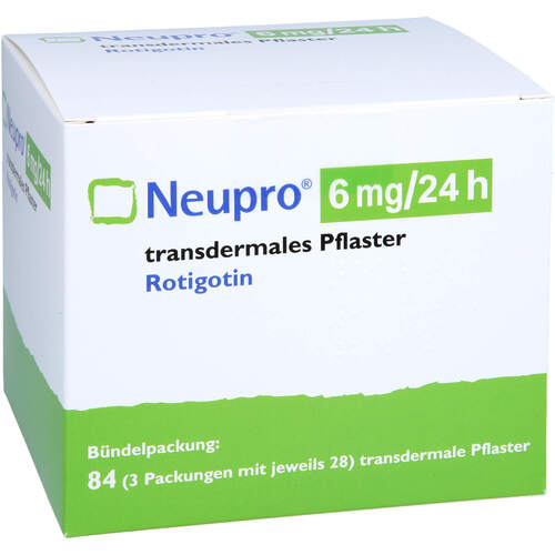 NEUPRO 6 mg/24 h transdermale Pflaster, 84 Stk., Originalis B.V.