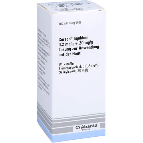 CERSON liquidum 0,2 mg/g + 20 mg/g Lsg.z.Anw.a.d.H, 100 ml, Pädia GmbH