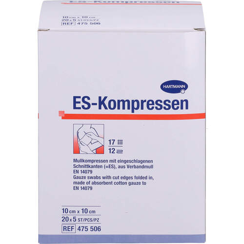 ES-KOMPRESSEN STERIL 10X10 CM GROßPACKUNG, 20x5 Stk., Avitamed GmbH