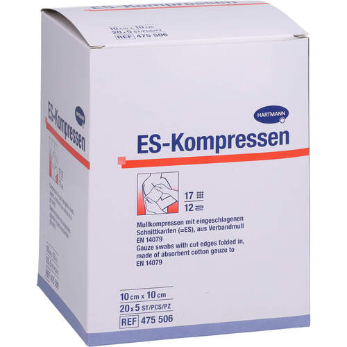 ES-KOMPRESSEN STERIL 10X10 CM GROßPACKUNG, 20x5 Stk., Avitamed GmbH