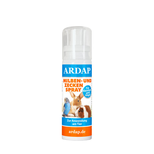 ARDAP Milben- und Zeckenspray für Nager/ Ziervögel, 100 ml, ARDAP CARE GmbH