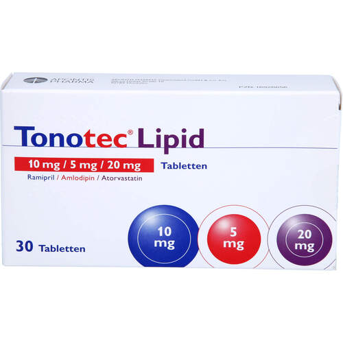 Tonotec Lipid 10 mg/5 mg/20 mg Tabletten, 30 Stk., APONTIS PHARMA Deutschland GmbH & Co. KG