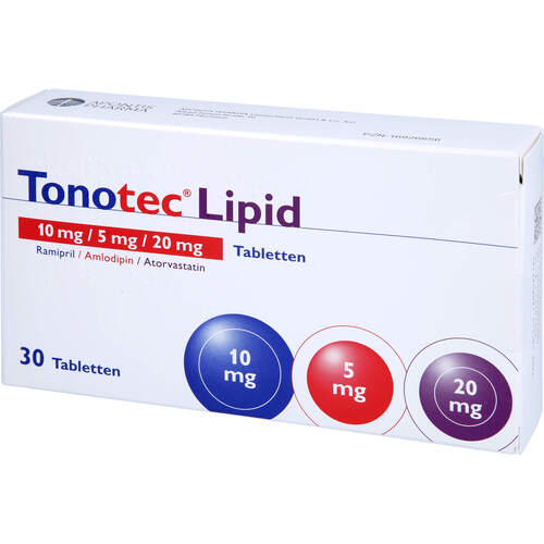 Tonotec Lipid 10 mg/5 mg/20 mg Tabletten, 30 ST, APONTIS PHARMA Deutschland GmbH & Co. KG