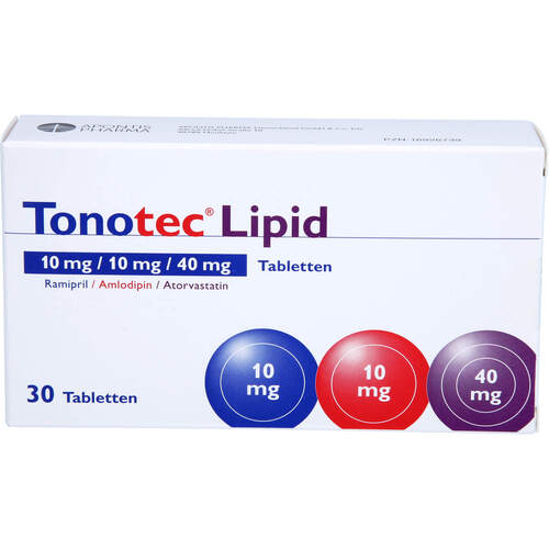 Tonotec Lipid 10 mg/10 mg/40 mg Tabletten, 30 Stk., APONTIS PHARMA Deutschland GmbH & Co. KG