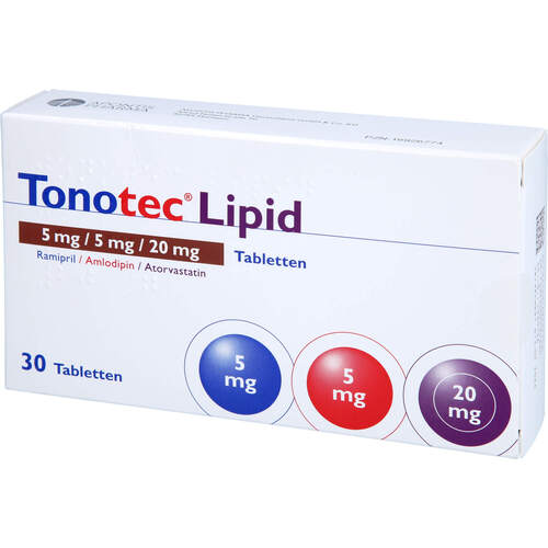 Tonotec Lipid 5 mg/5 mg/20 mg Tabletten, 30 Stk., APONTIS PHARMA Deutschland GmbH & Co. KG