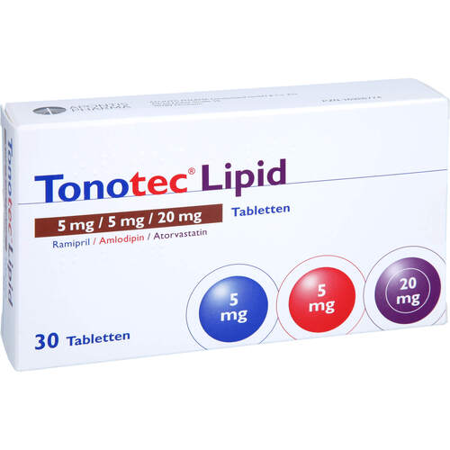 Tonotec Lipid 5 mg/5 mg/20 mg Tabletten, 30 Stk., APONTIS PHARMA Deutschland GmbH & Co. KG