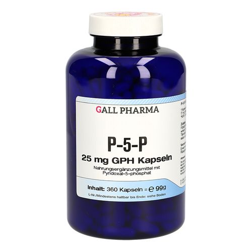 P-5-P 25MG GPH KAPSELN, 360 Stk., Hecht-Pharma GmbH P-5-P 25MG GPH KAPSELN, 360 Stk., Hecht-Pharma GmbH