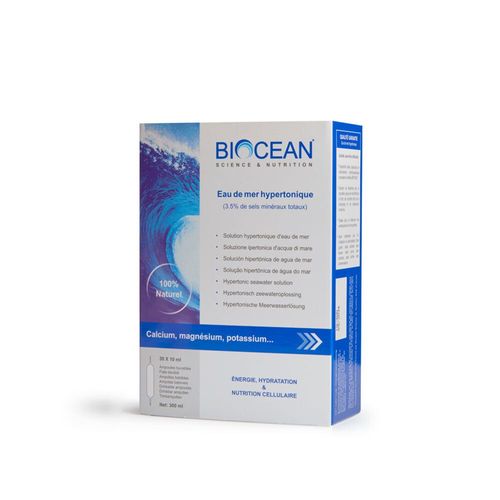 BIOCEAN Hypertonische Meerwasserl&ouml;sung konze Miner, 30x10 ml, Energetica Natura B.V.