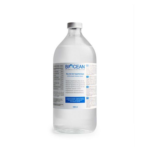 BIOCEAN Hypertonische Meerwasserl&ouml;sung konze Miner, 1000 ml, Energetica Natura B.V.