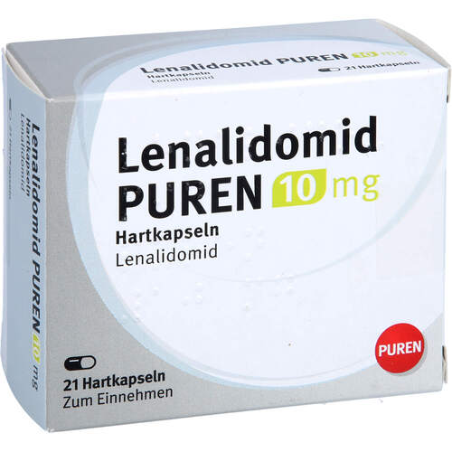 Lenalidomid PUREN 10 mg Hartkapseln, 21 Stk., PUREN Pharma GmbH & Co. KG Lenalidomid PUREN 10 mg Hartkapseln, 21 Stk., PUREN Pharma GmbH & Co. KG