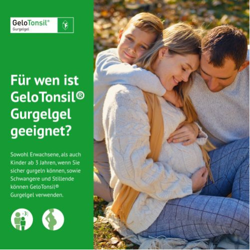 GeloTonsil Gurgelgel lindert Halsschmerzen und Schluckbeschwerden, 200 ml, G. Pohl-Boskamp GmbH & Co. KG