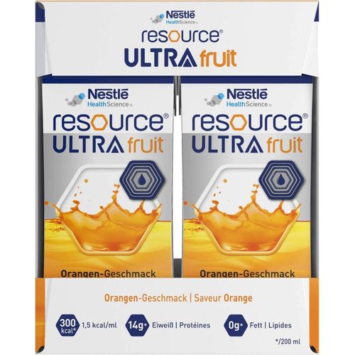 Resource Ultra Fruit Orange, 4x200 ml, Nestle Health Science (Deutschland) GmbH