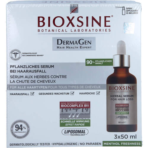 BIOXSINE DG SERUM FÜR HAARAUSFALL, 3X50 ML, Biota Laboratories GmbH