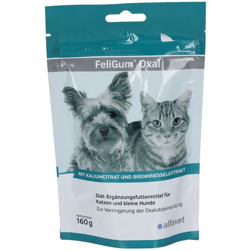 FeliGum Oxal Di&auml;t-Erg&auml;nzungsfu.f.Katzen u.kl.Hunde, 160 g, alfavet Tierarzneimittel GmbH