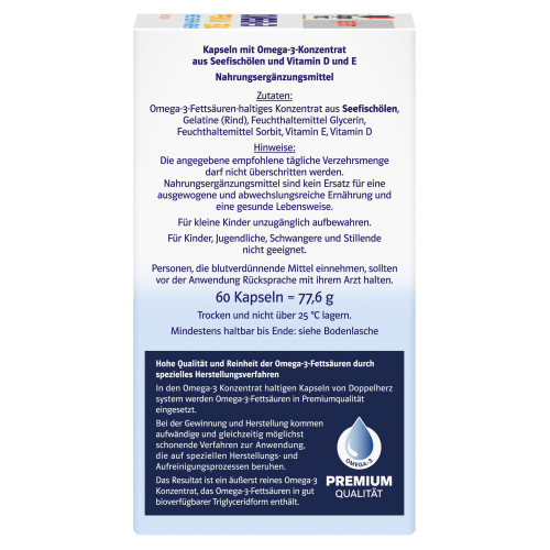 Doppelherz Omega-3 Premium 1500 system, 60 Stk., Queisser Pharma GmbH & Co. KG